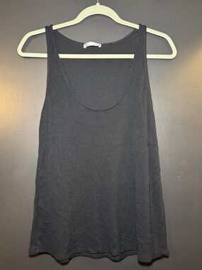 Zara Black Scoop-Neck Tank